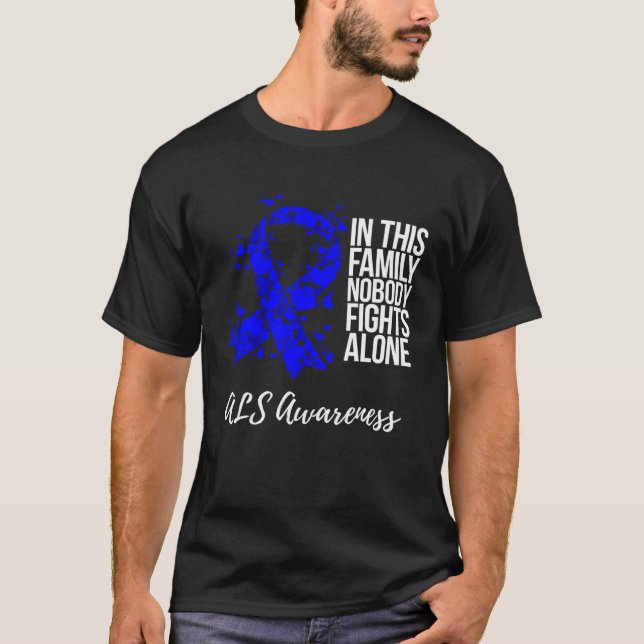 Family Support ALS Awareness T-Shirt (Vorderseite)