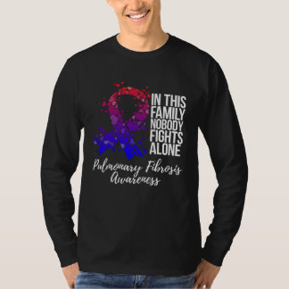 Family Support Pulmonary Fibrosis Awareness T-Shirt