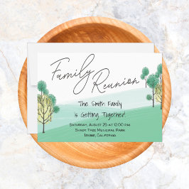 Family Tree Barbecue Picnic Family Wiedersehen Einladung