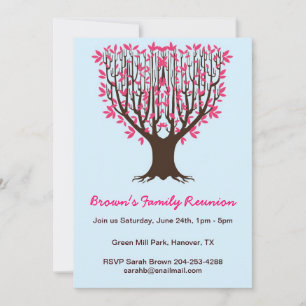 Family Tree Family Wiedersehen Party Einladung