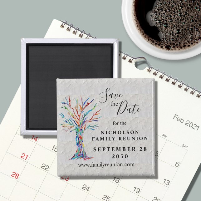 Family Tree Family Wiedersehen Save the Date Magnet (Von Creator hochgeladen)