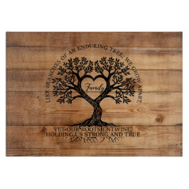 Family Tree of Life Glass Cutting Board Schneidebrett