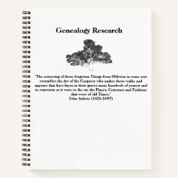 Family Tree Research Notebook Notizbuch