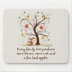 Family Tree Spaß Mousepad