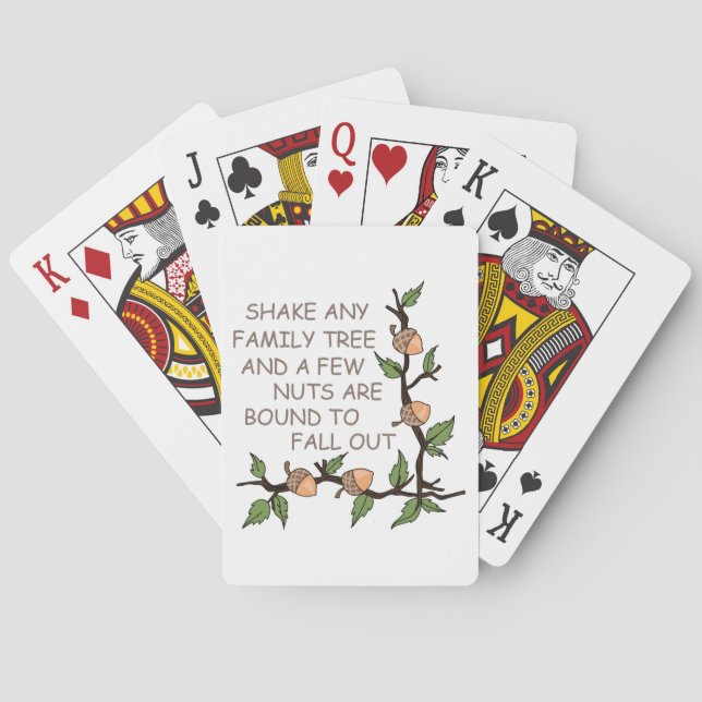 Family Tree Spaß Spielkarten (Rückseite)