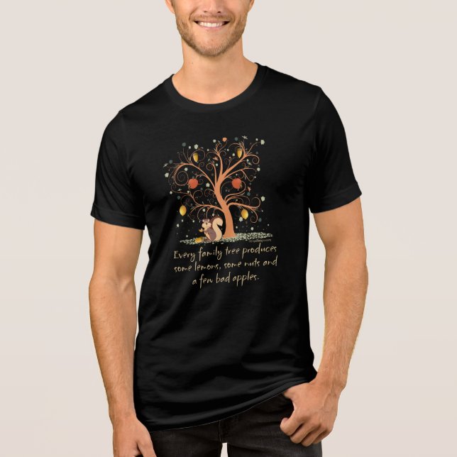 Family Tree Spaß Tri-Blend Shirt (Vorderseite)