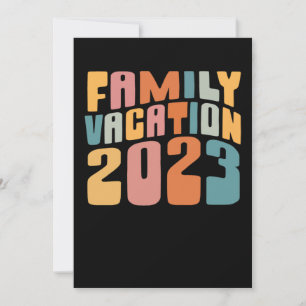 Family Vacation 2023 Making Memories Feiertagskarte