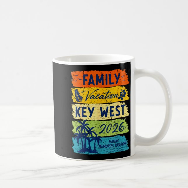 Family Vacation 2026 Key West Matching Summer Vaca Kaffeetasse (Rechts)