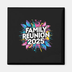 Family Wiedersehen 2025 Farbenfrohe Schmetterlinge Magnet