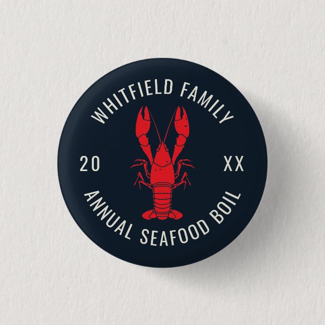 Family Wiedersehen Annual Summer Seafood Booking Button (Vorderseite)