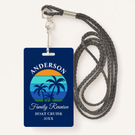 Family Wiedersehen Beach Palm Trees Blue Cruise Ausweis