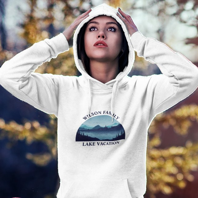 Family Wiedersehen Blue Lake Summer Vacacation Cus Hoodie (Von Creator hochgeladen)
