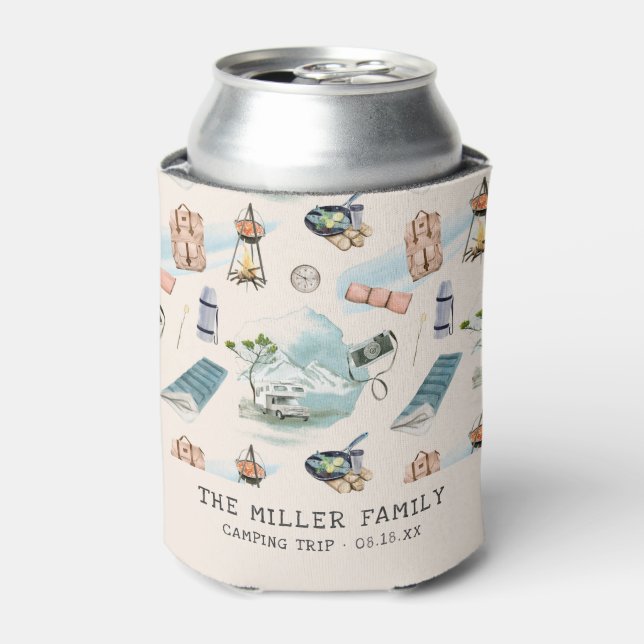 Family Wiedersehen Camping Road Trip Personalisier Dosenkühler (Kanne Vorderseite)