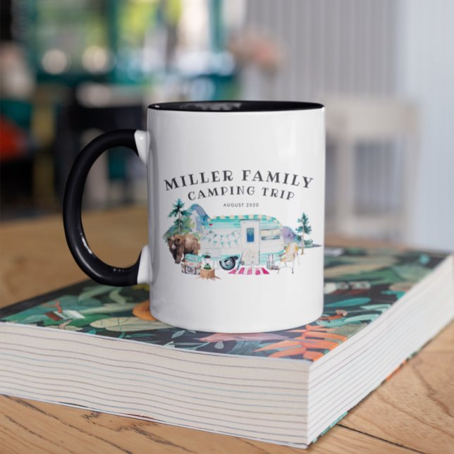Family Wiedersehen Camping Road Trip Personalisier Tasse (Von Creator hochgeladen)