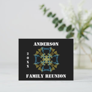 Family Wiedersehen Celestial Abstrakt Ankündigung Postkarte