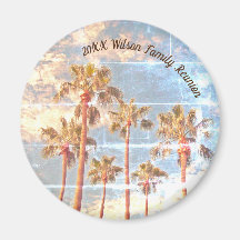 Family Wiedersehen Faded Foto Palm Tree Island