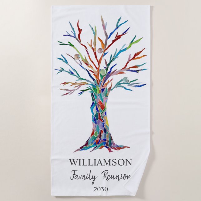 Family Wiedersehen Family Tree Strandtuch (Vorderseite)