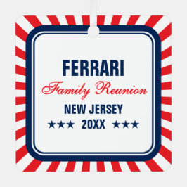 Family Wiedersehen Foto Weihnachtsdekoration Ornament Aus Metall