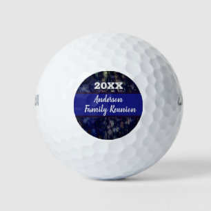 Family Wiedersehen Golf Outing Navy Blue Abstrakt Golfball