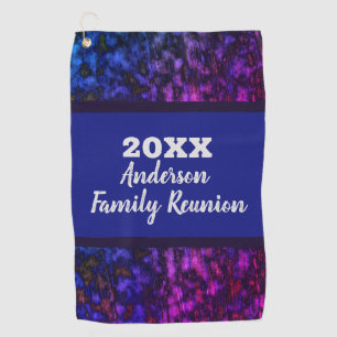 Family Wiedersehen Golf Outright Neon Golfhandtuch
