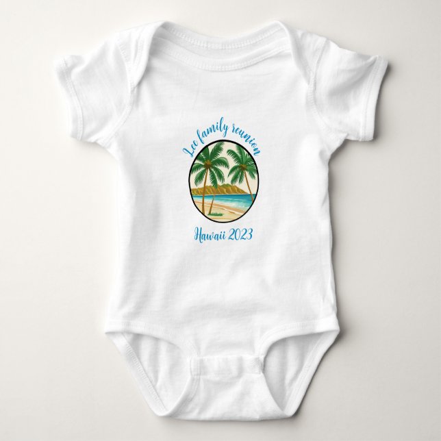 Family Wiedersehen Hawaii Baby Strampler (Vorderseite)