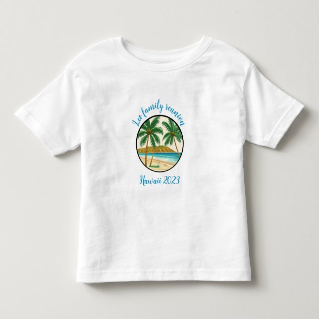 Family Wiedersehen Hawaii Kleinkind T-shirt (Vorderseite)