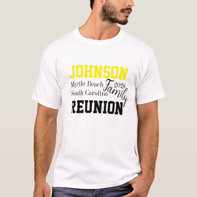 Family Wiedersehen Modernes Party T-Shirt (Vorderseite)