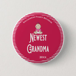 Family Wiedersehen New Oma Es ist ein Mädchen! Button