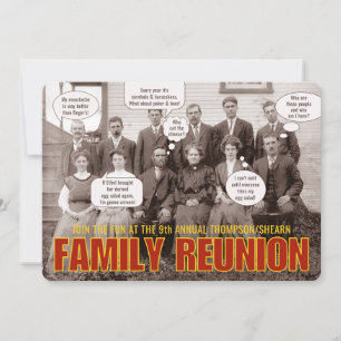 Family Wiedersehen - Nutzen Sie Ihr Foto Funny Ein Einladung