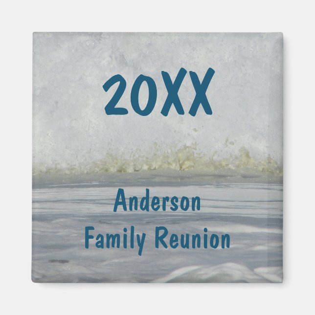 Family Wiedersehen Ocean Annual Summer Beach Urlau Magnet (Vorne)