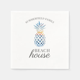 Family Wiedersehen Pineapf Tropical Beach Custom Serviette