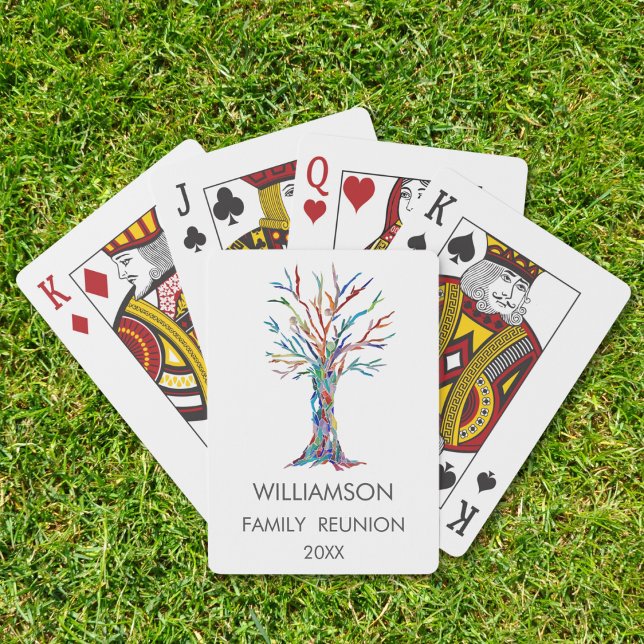 Family Wiedersehen Rainbow Family Tree Spielkarten (Von Creator hochgeladen)