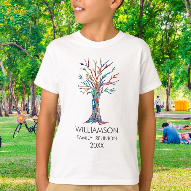 Family Wiedersehen Rainbow Family Tree T-Shirt (Von Creator hochgeladen)
