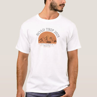 Family Wiedersehen Road Trip 2023 Mountain Sunset T-Shirt