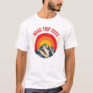 Family Wiedersehen Road Trip 2023 Mountain Sunset T-Shirt