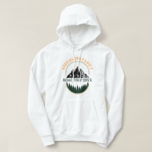 Family Wiedersehen Road Trip Mountain Personalisie Hoodie