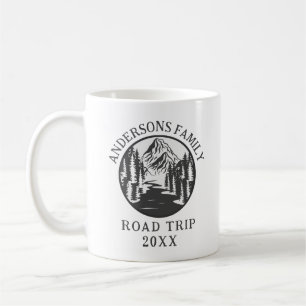 Family Wiedersehen Road Trip Mountain Personalisie Kaffeetasse