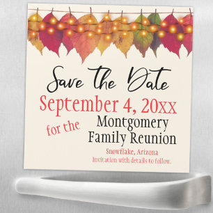 Family Wiedersehen Save the Date Herbst verlässt M Magnetkarte