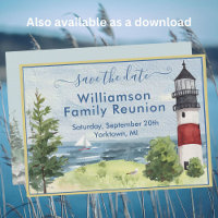 Family Wiedersehen Save the Date Lighthouse QR-Cod