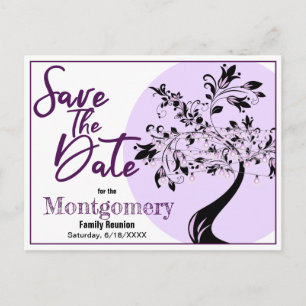 Family Wiedersehen Save the Date Trendy Ankündigun Postkarte
