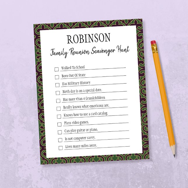 Family Wiedersehen Scavenger Hunt Game I (Von Creator hochgeladen)