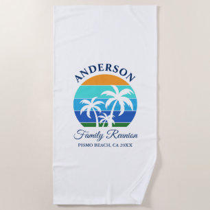 Family Wiedersehen Summer Beach Palmen Strandtuch
