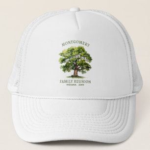 Family Wiedersehen Watercolor Family Tree Truckerkappe