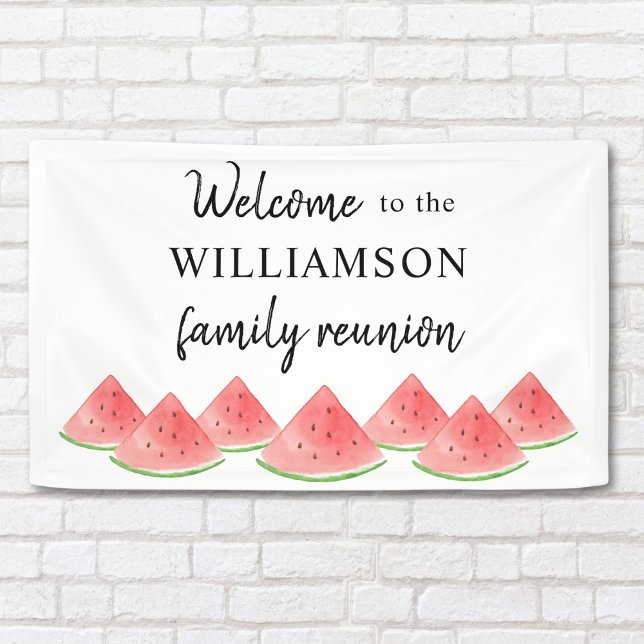 Family Wiedersehen Watermelon Willkommen Banner (Von Creator hochgeladen)