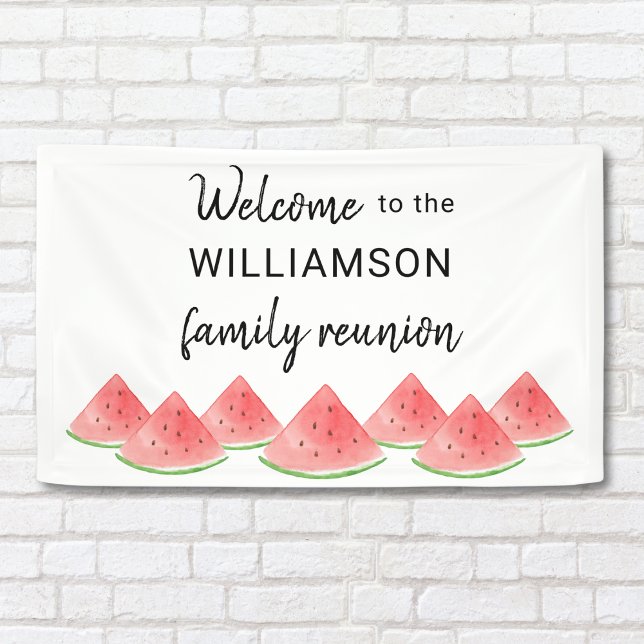 Family Wiedersehen Watermelon Willkommen Banner (Von Creator hochgeladen)