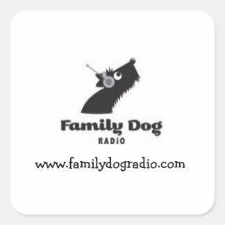Familydogradio Square Stickers