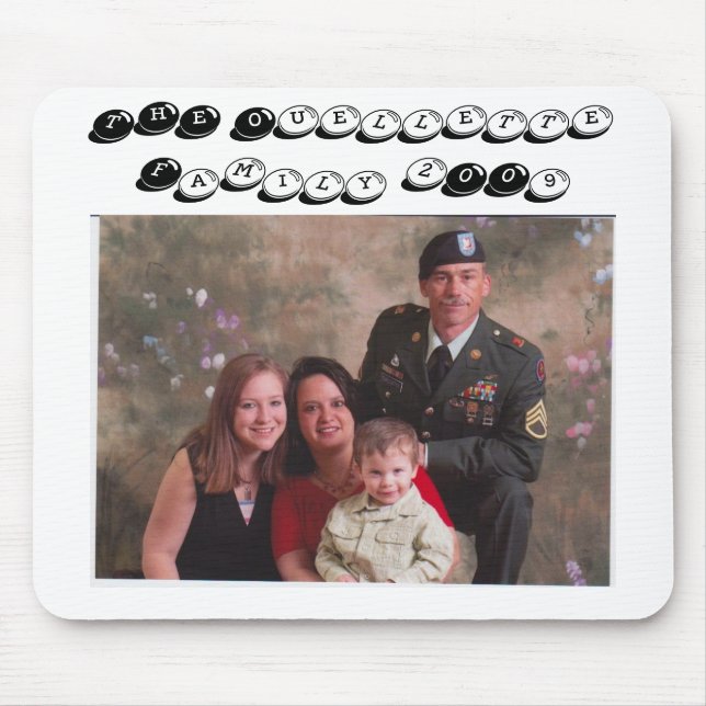 familypic2009, DIE Ouellette Familie 2009 Mousepad (Vorne)