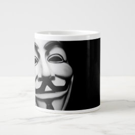 Famous Anonymous Hacker Smile Jumbo-Tasse