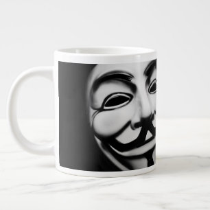 Famous Anonymous Hacker Smile Jumbo-Tasse