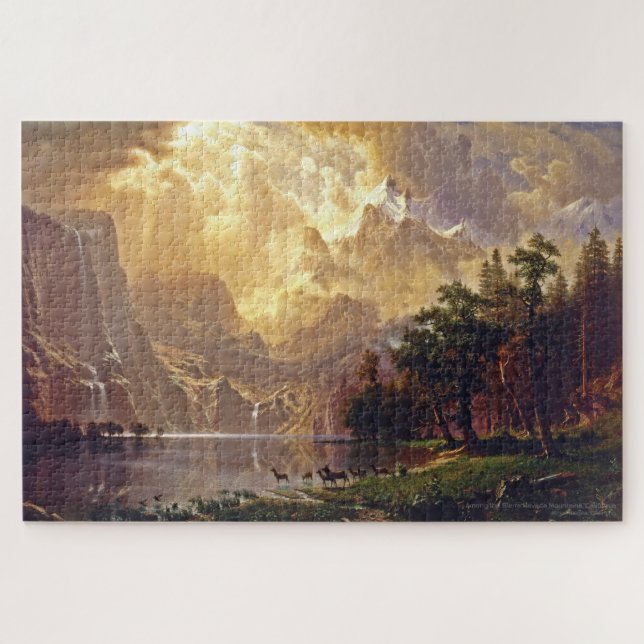 Famous Art Bierstadt Sierra Nevada California USA (Horizontal)